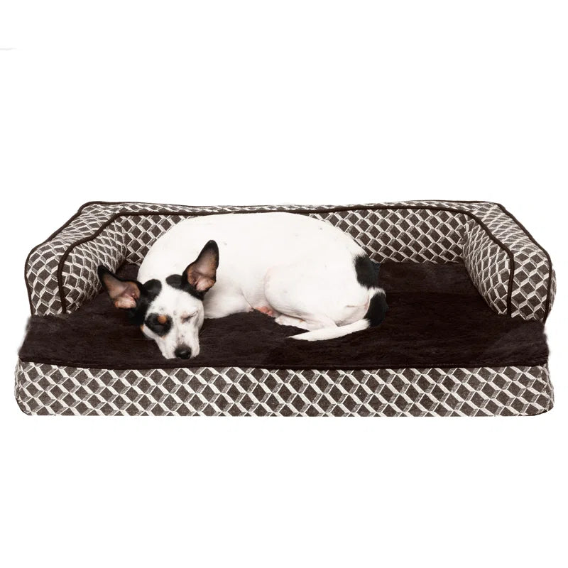 Plush & Diamond Décor Comfy Couch Pet Bed