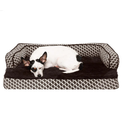 Plush & Diamond Décor Comfy Couch Pet Bed