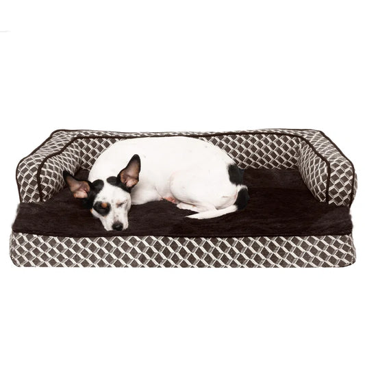 Plush & Diamond Décor Comfy Couch Pet Bed