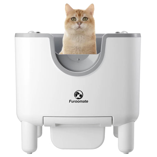 Revolutionary F6 Self-Cleaning Litter Box - Hassle-Free, Odor-Free, and Safe for Your Cat!