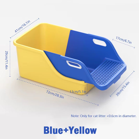 Cat Supplies Toilet Cat Litter Box Semi-Closed Extra Large Size to Prevent Splashing outside Automatic Litter Box