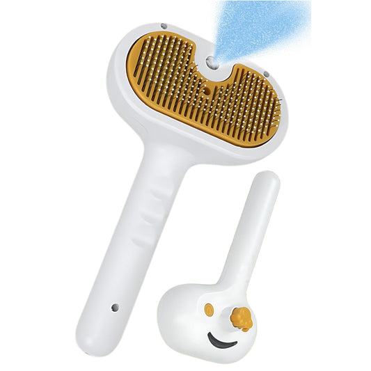 Water Brush for Dog Cat Mist Brush for Short Long Haired Dogs Cats Slicker Brush with Spray for Pet Grooming Cat Dog Steam Brush for Shedding